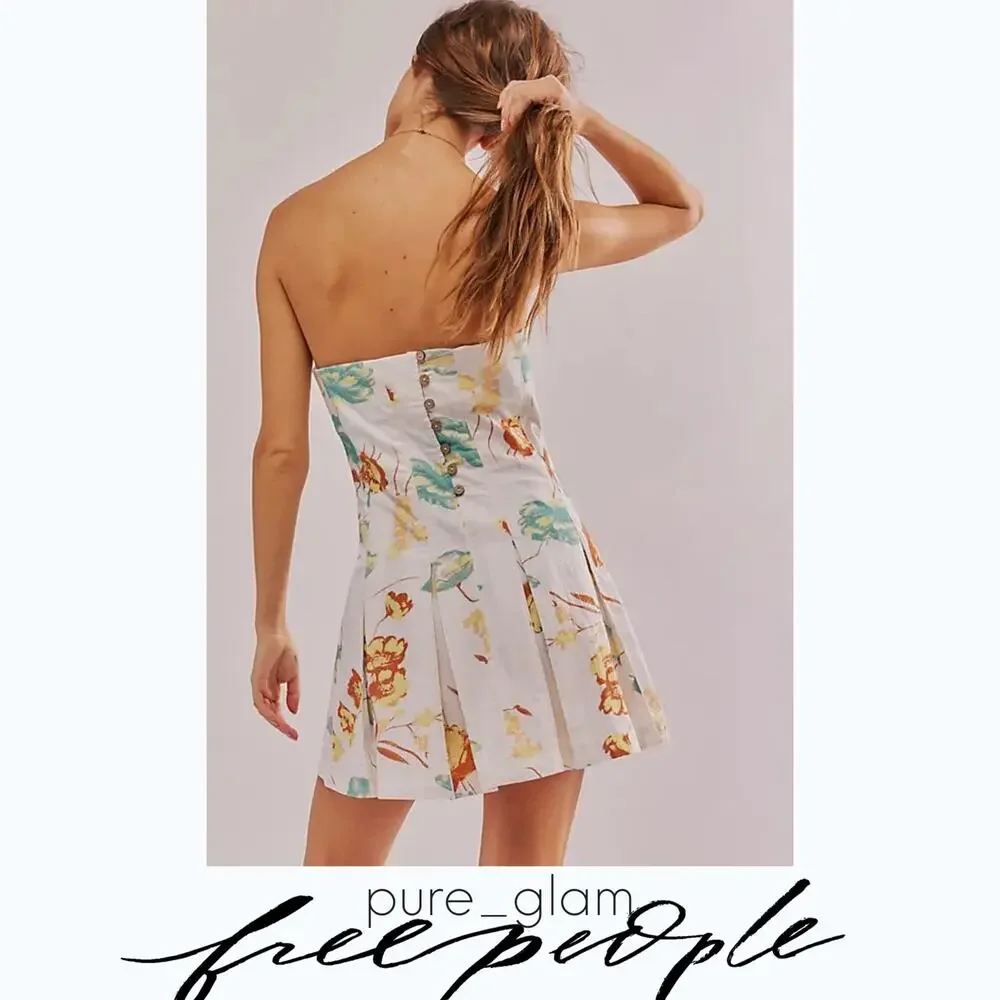 Free People floral mini dress
